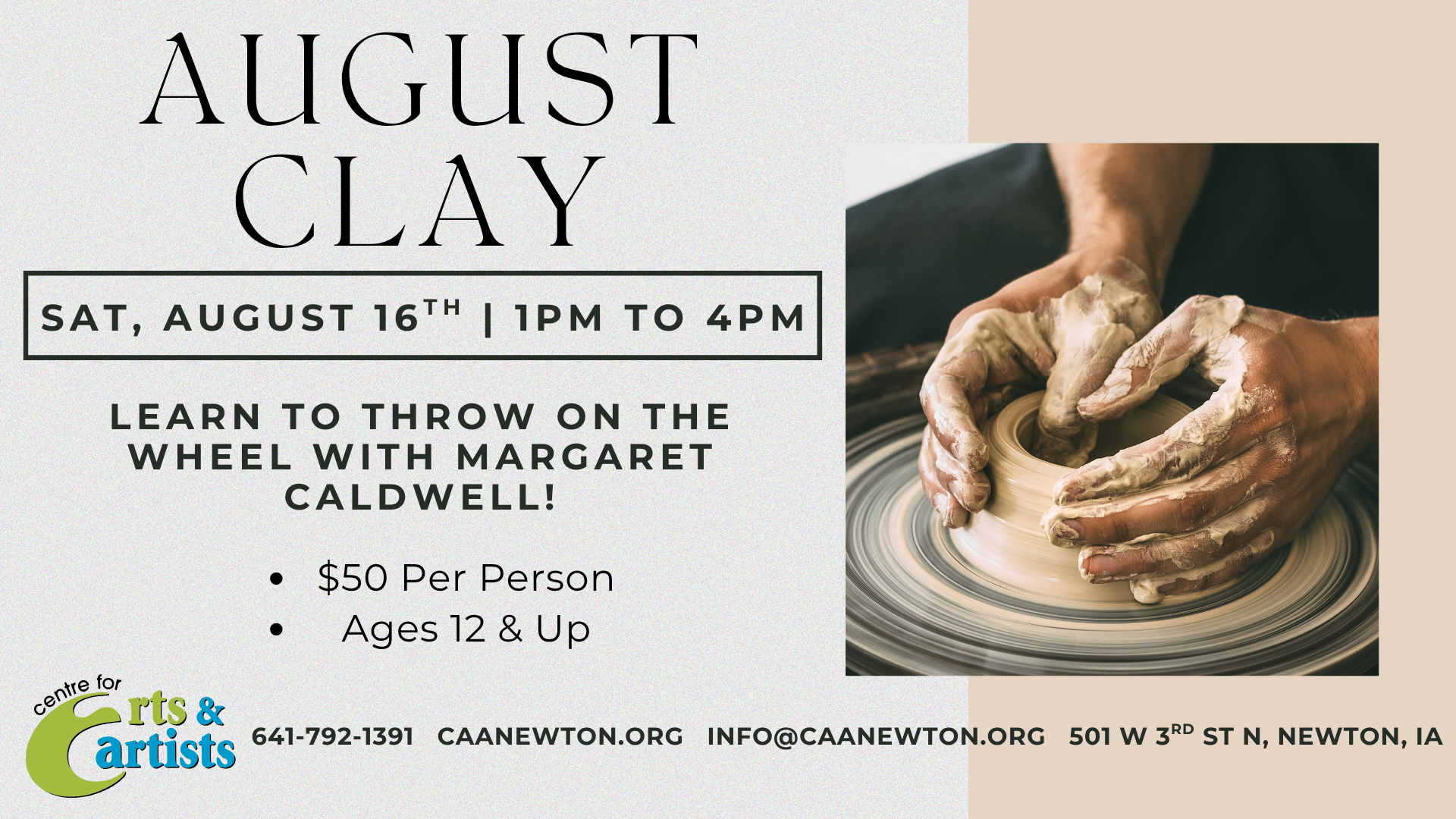 August Clay Class (Afternoon)