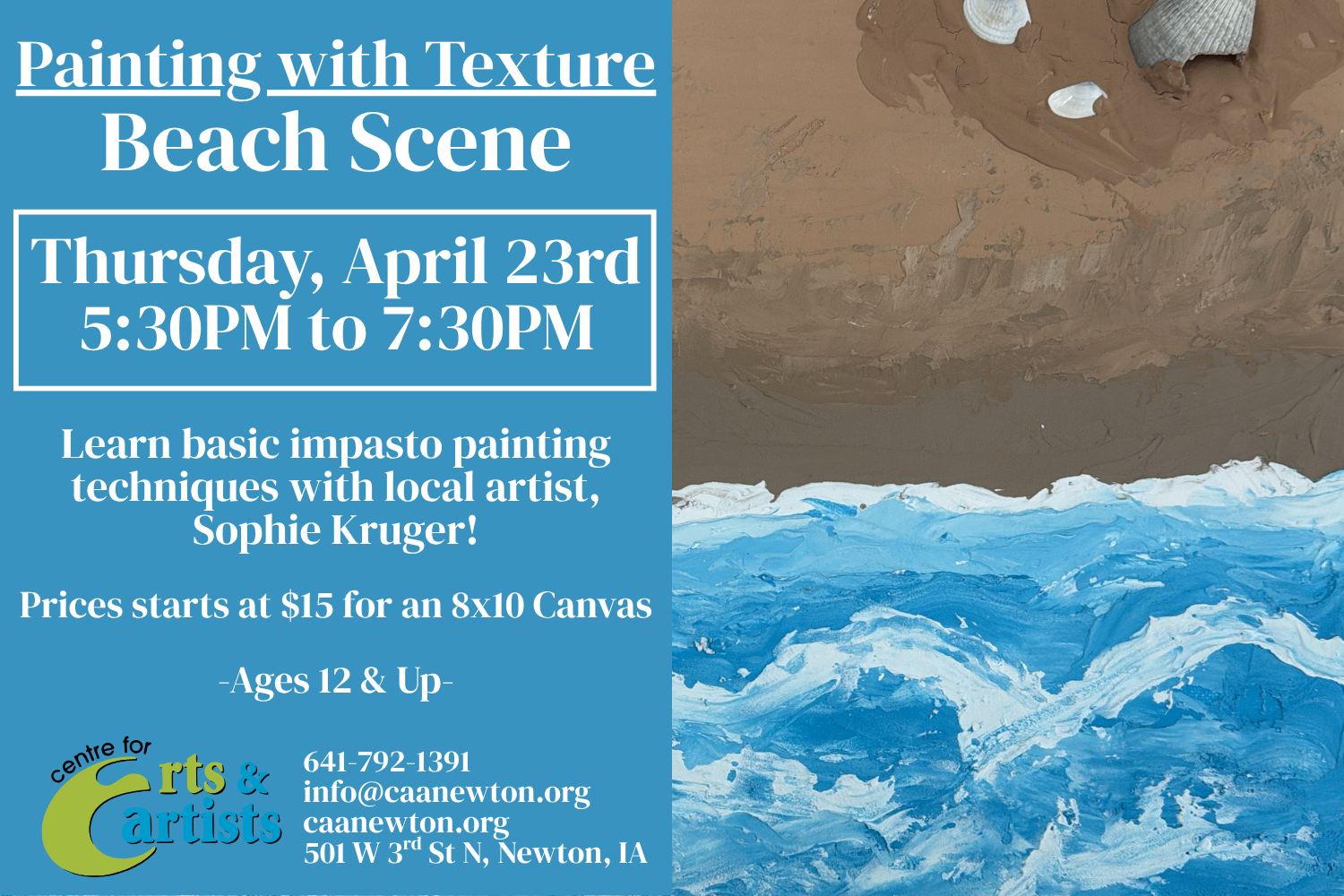 Painting with Texture: Beach Scene