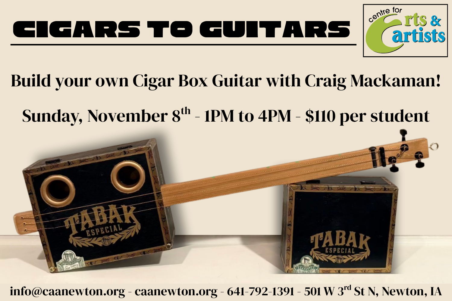 Cigars to Guitars - Build Workshop