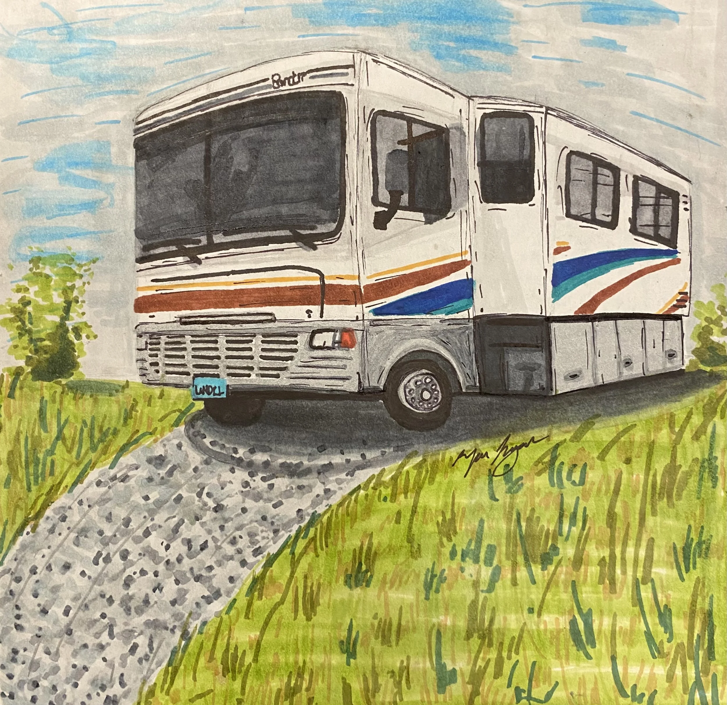 Wanderlust - Alcohol Marker, 2021