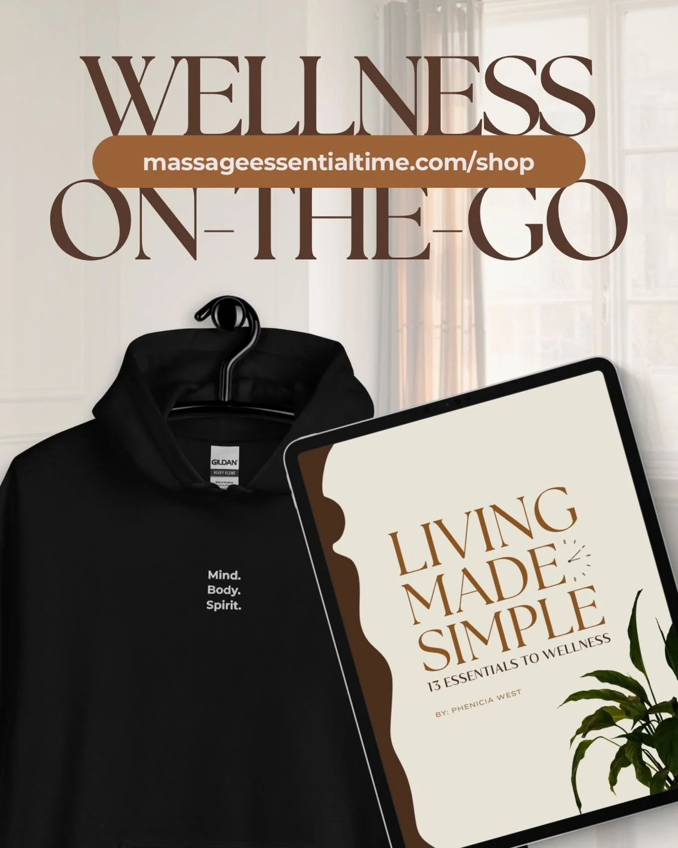 Discover tranquility. ✨

Meet Living Made Simple your guide to better habits, paired with the cloud-like comfort of the Balance hoodie. ☁️🧸
Sometimes, the best medicine for a busy mind is a cozy hoodie, a life-changing ebook, and a moment of pure qu