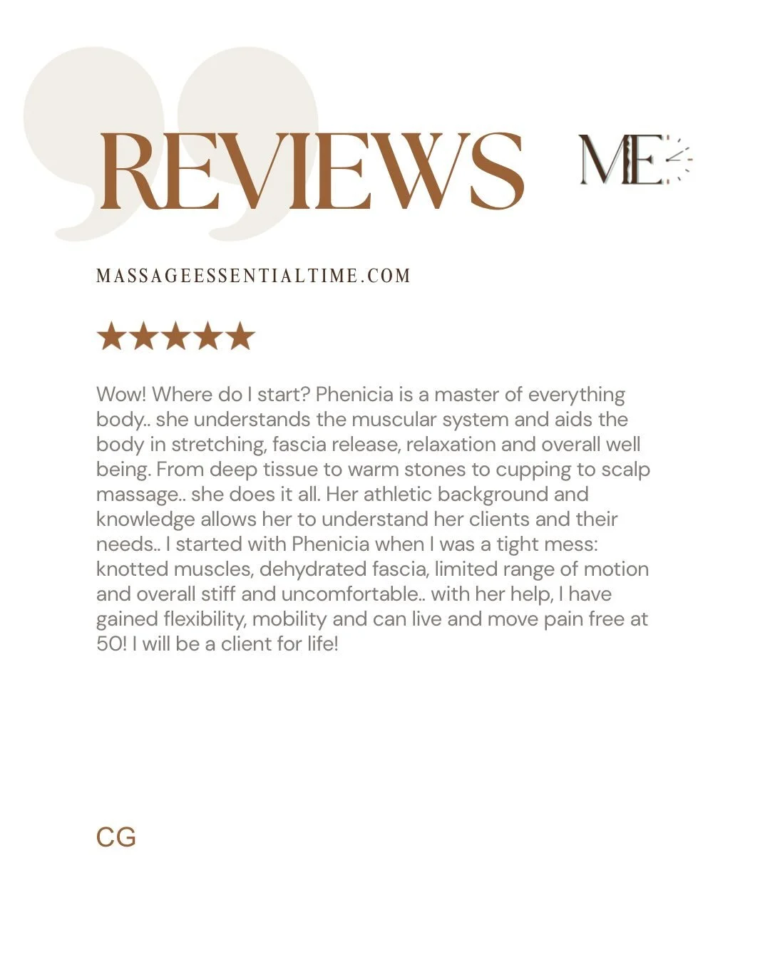 Phenomenal results like this are why I love what I do. 🙌🏾

Helping my clients move better, release tension, and feel at home in their bodies again is the goal every session. Hearing that someone can live pain-free and mobile at 50 after starting as