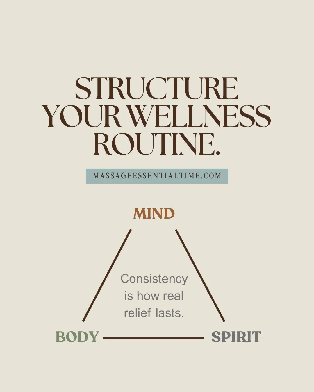 Your wellness ecosystem:

1️⃣ Structure your routine
2️⃣ Decrease pain, increase relief 
3️⃣ Regulate mind-body connection

Text &lsquo;SERVICE FLASH&rsquo; &rarr; $20 OFF any 90-minute sessions next TUESDAY ONLY reset. 

#Wellness #MindBodyConnectio