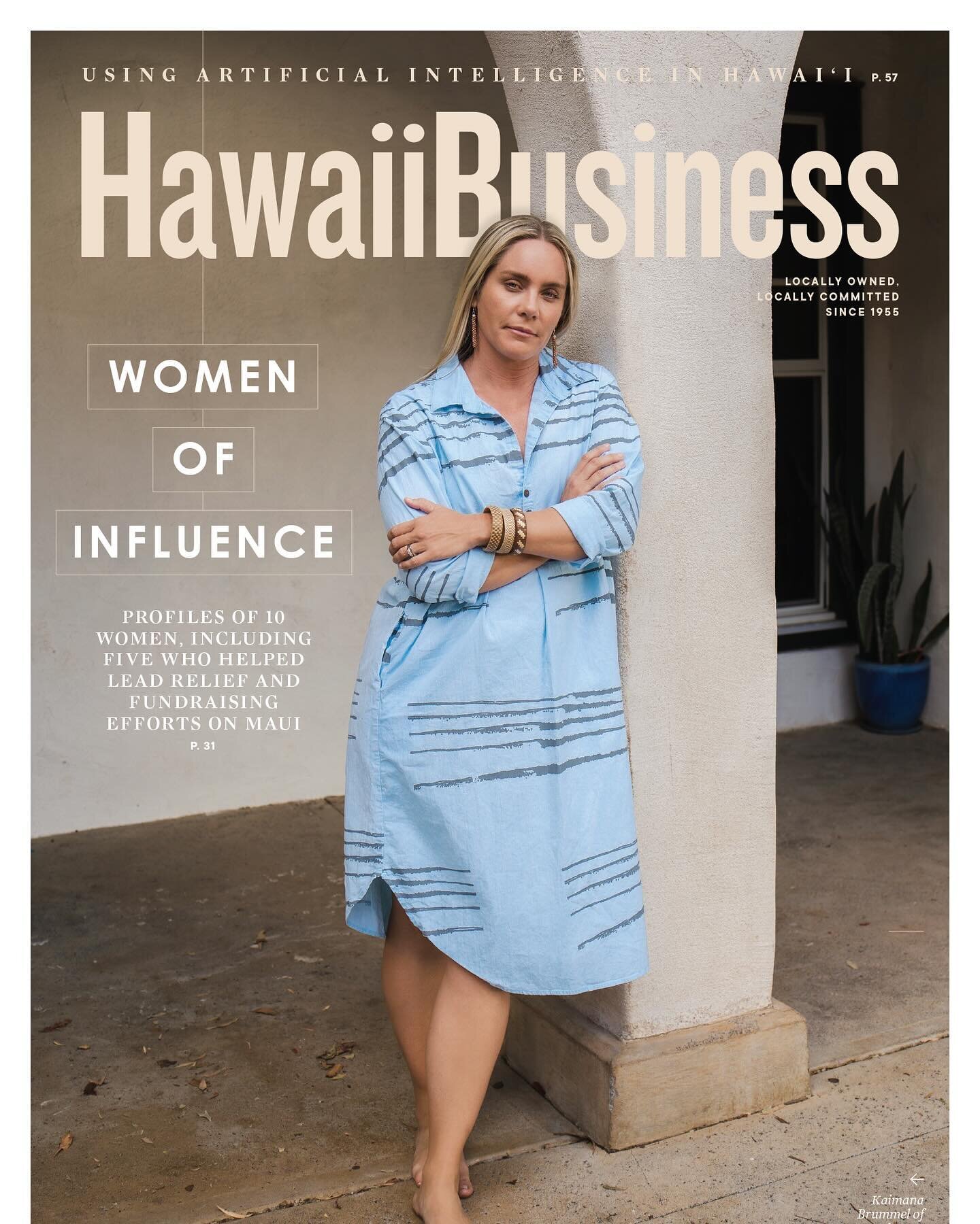Throwback to October when I had the honor of photographing some mana wahine for Hawaiʻi Business Magazine &amp; getting featured on the cover. The whole process of photographing and getting to speak with these inspiring women was so fulfilling. &amp;