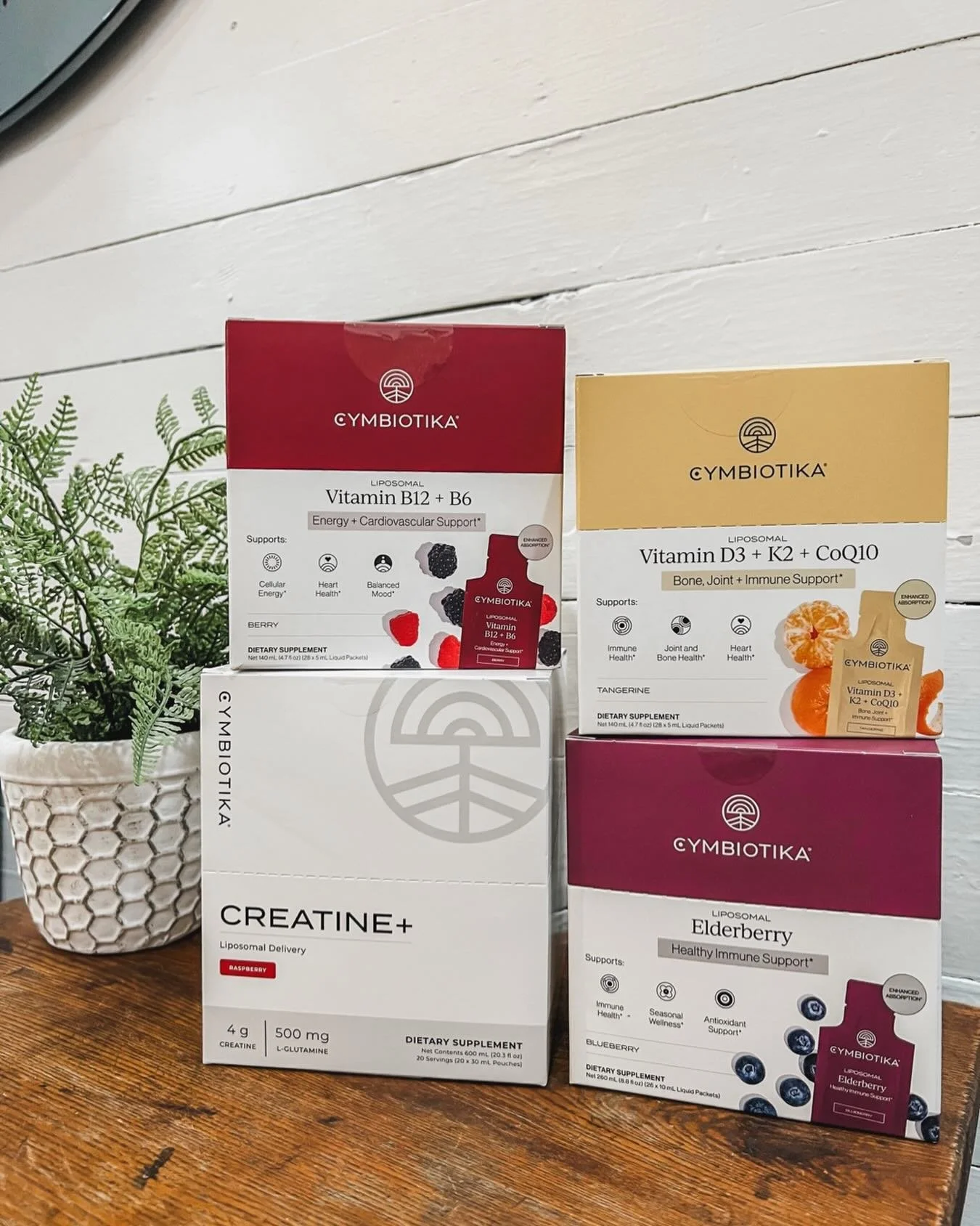 New Cymbiotika Products at 3:6 Wellness! 🌿

▫️B12 + B6 &ndash; Supports steady energy, nervous system function, and cardiovascular health
▫️Vitamin D3 + K2 + CoQ10 &ndash; Helps maintain healthy vitamin D levels while supporting heart and bone healt