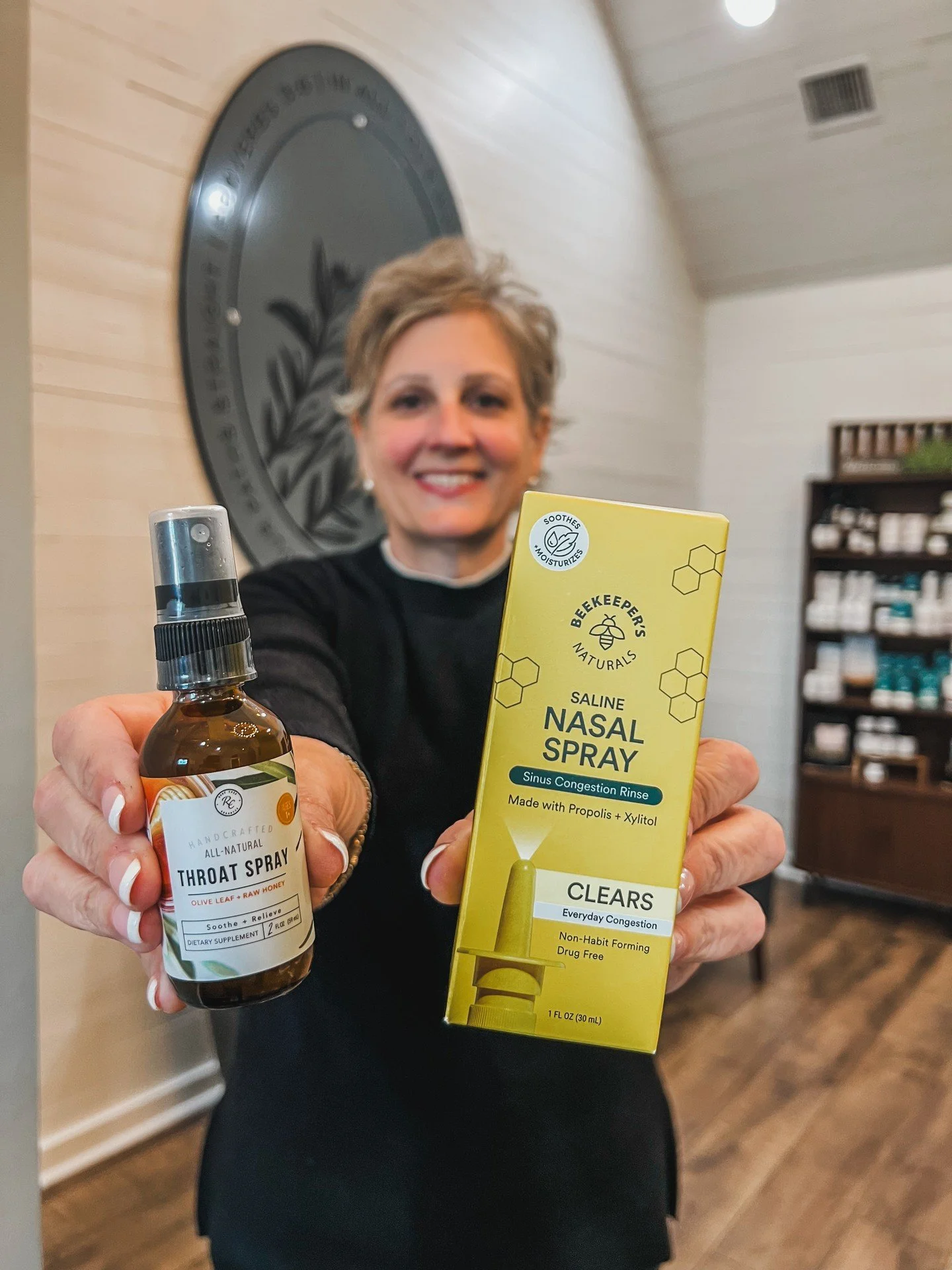 These are two of Ginny&rsquo;s favorite go-to products right now, especially with the seasonal shift and all the allergens that come with spring. 🤧

The BeeKeeper&rsquo;s Naturals Nasal Spray and Rowe Casa Organics Throat Spray are simple, effective