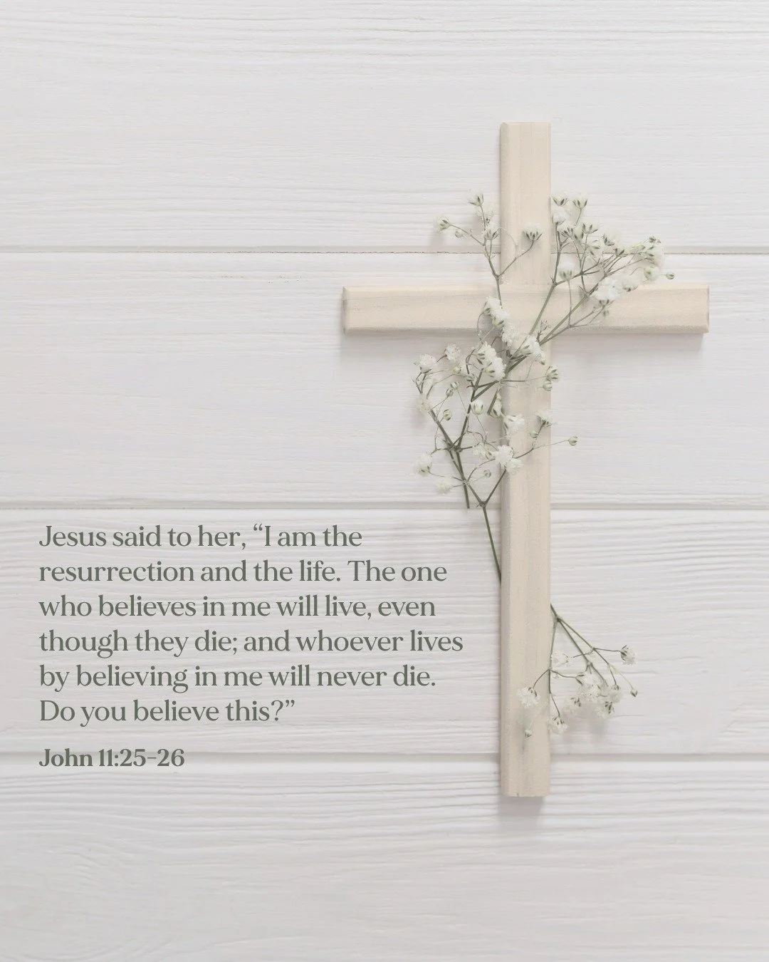 Happy Easter, He is Risen! 🤍

We pray you have a beautiful Sunday spent with family and friends as we reflect on the resurrection of Jesus Christ. He is our Redeemer, and our prayer is that you know and love Him.

Jesus answered, &ldquo;I am the way