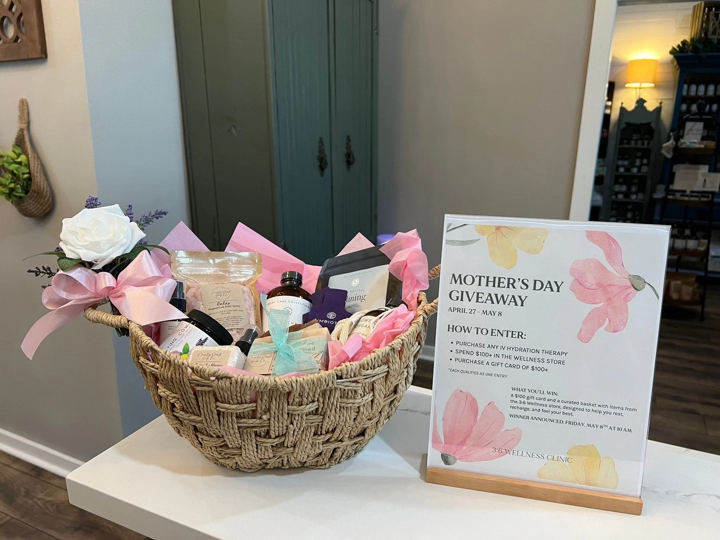 Mother&rsquo;s Day Giveaway &mdash; Final Week to Enter! 🌷 This is your last chance to enter our Mother&rsquo;s Day giveaway at 3:6 Wellness.

Ways to enter:
&bull; Book any IV hydration therapy (now 30% off through the end of the week)
&bull; Spend
