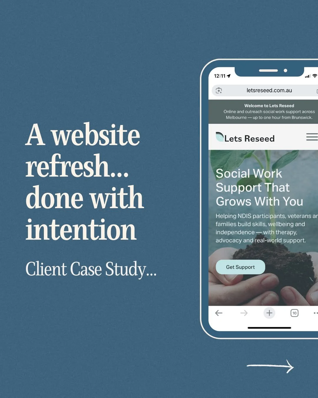 A little over a year ago, I helped Laura launch her website. Since then, she&rsquo;s reflected on her services and how she wants to show up online. We worked on a website refresh focused on:
💙 Clearly showing her current services
💙 Guiding clients 