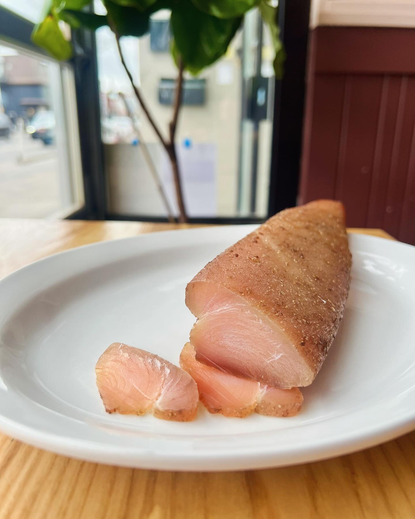 Curing tuna is so fun and so tasty!

Technically speaking this isn&rsquo;t on our menu at this moment but it should be popping up very soon as we have 4 of these bad boys curing away behind the scenes. 

Visit us at 840 bloor st west, Tuesday through