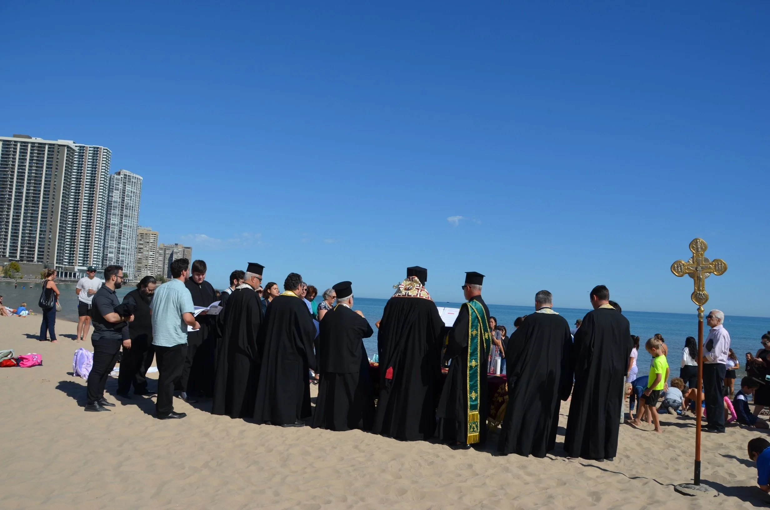 Chicago Metropolis Blessing of Lake Michigan and Dive for the Holy Cross