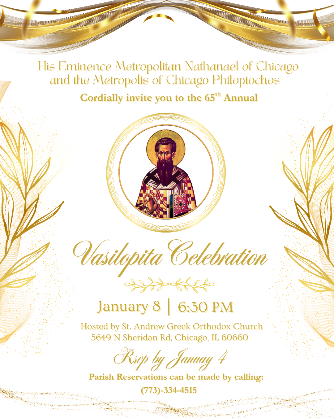 65th Annual Metropolis of Chicago Vasilopita Celebration