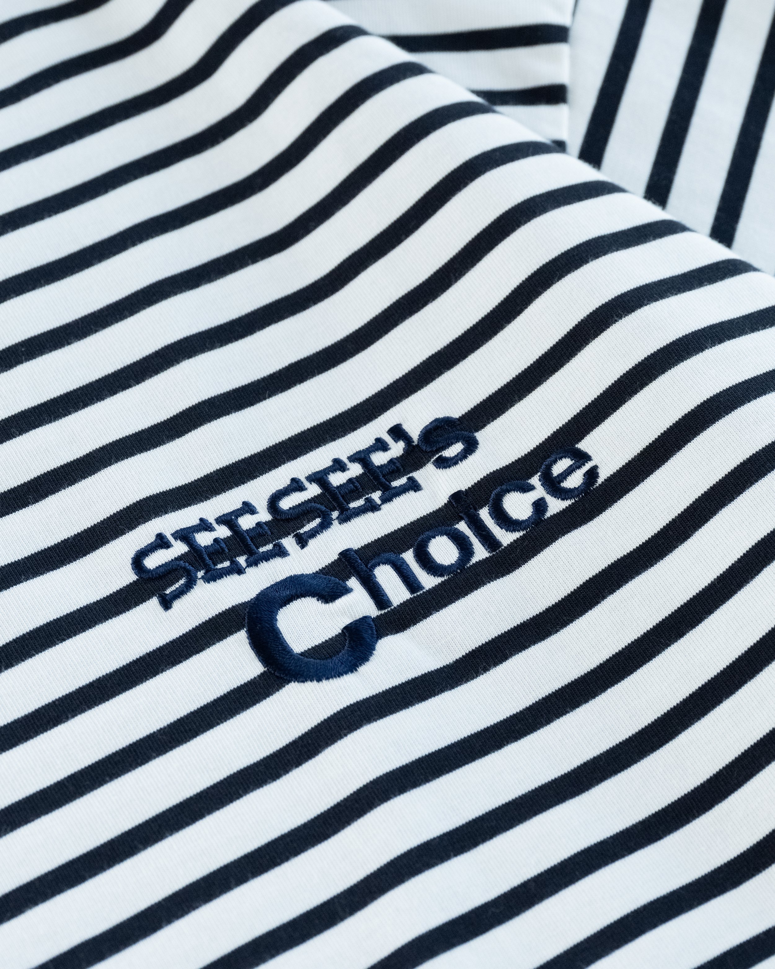 the ec x SEE SEE ‘Embroidered Border Tee Navy-2.jpg