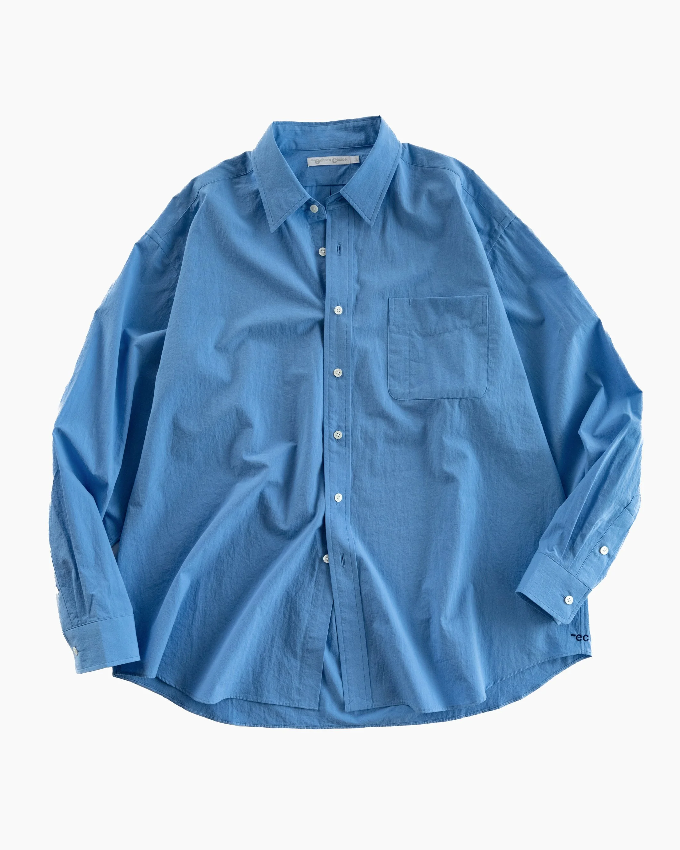 the ec 'Typewriter' Shirt - Blue