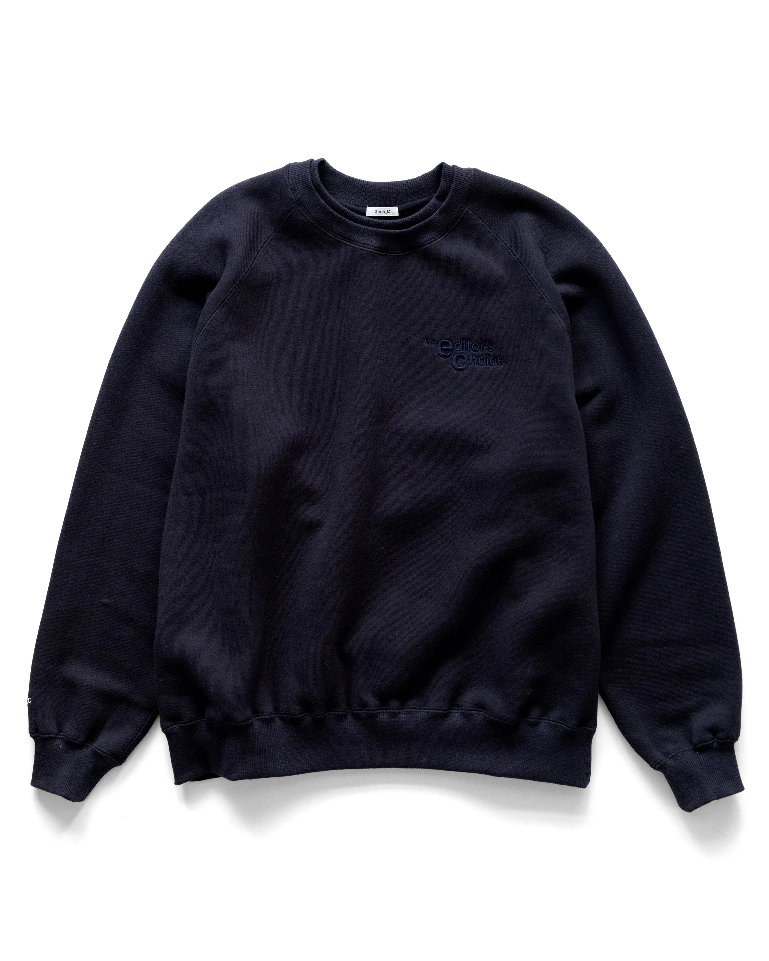 the ec DOUBLE COLLAR CREWNECK 'Navy'
