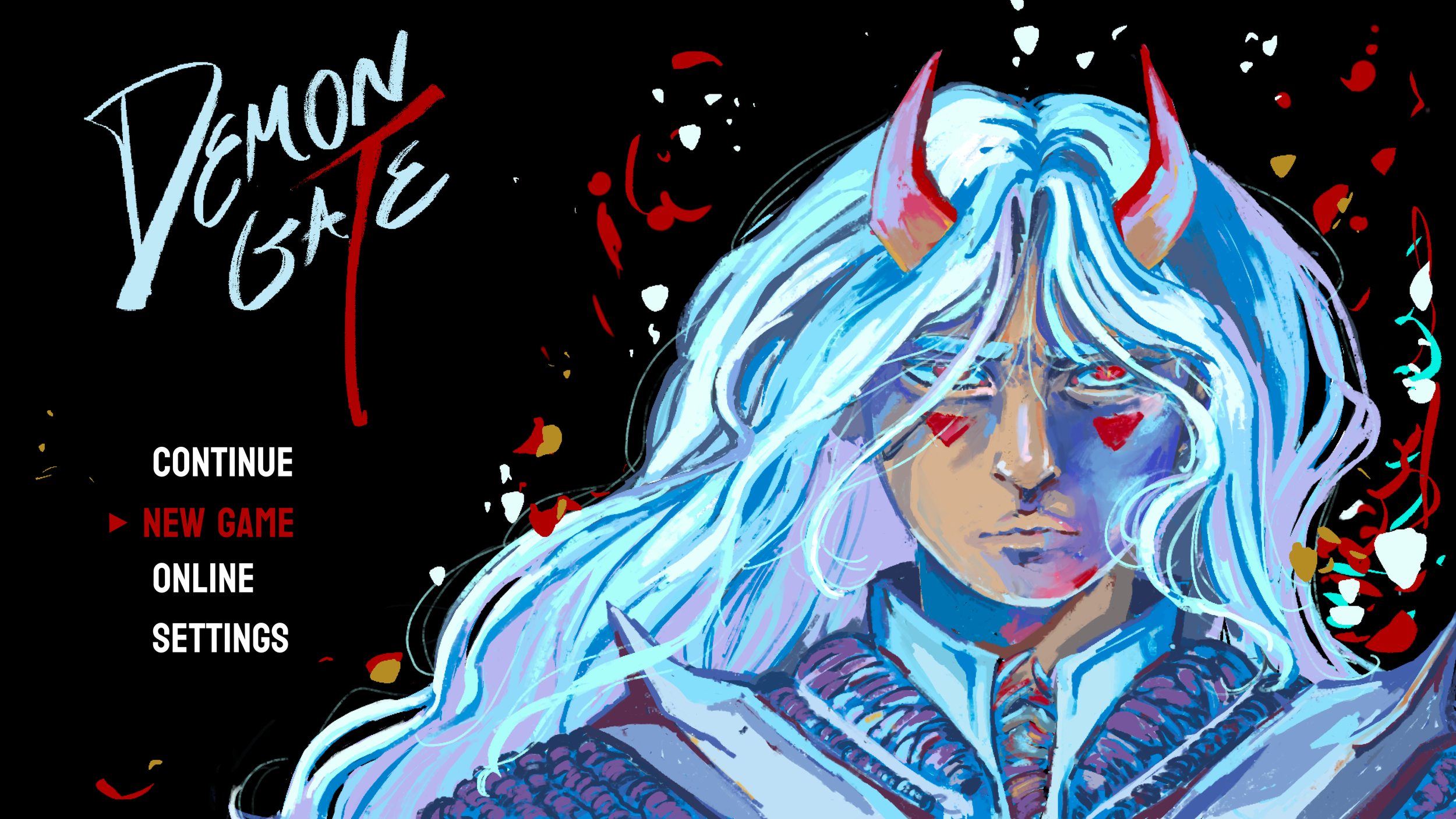 Demon Gate Menu Illustration