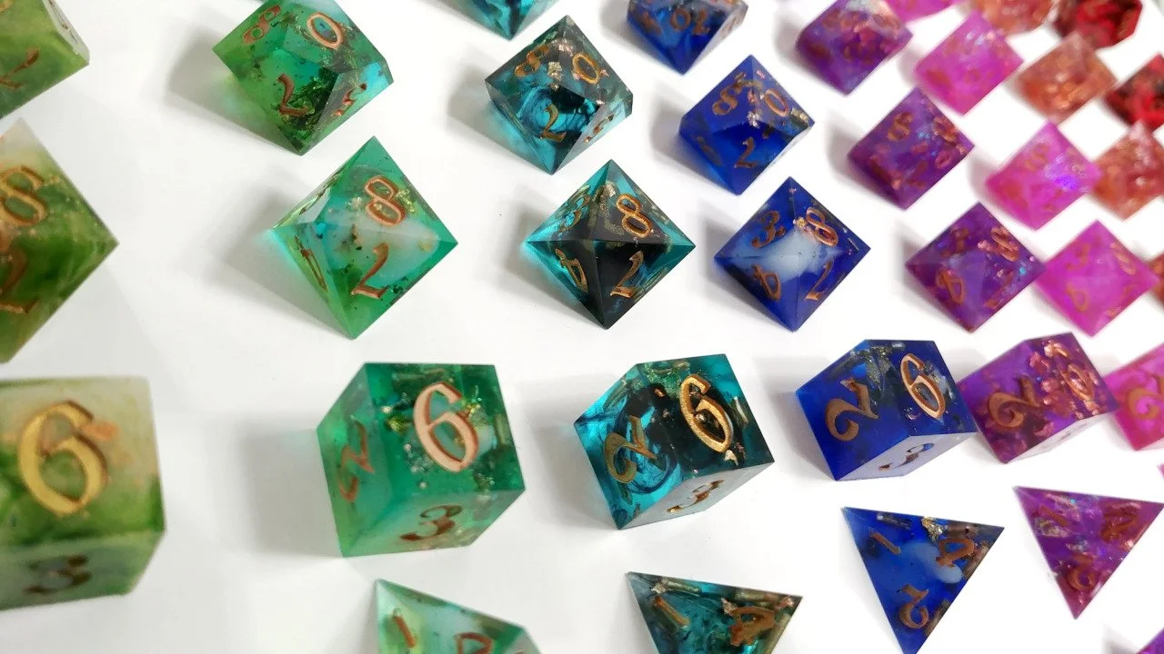 Handmade Resin Dice