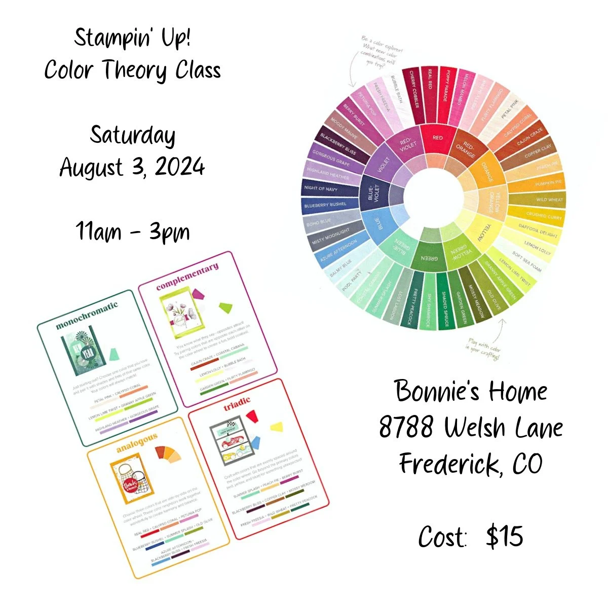 Color Theory Class — Bonnie Hershfeldt Independent Stampin' Up ...
