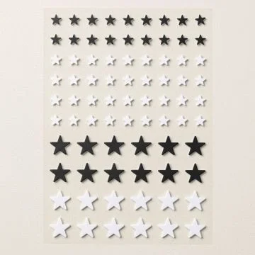 Wonderful Stars Puffy Stickers