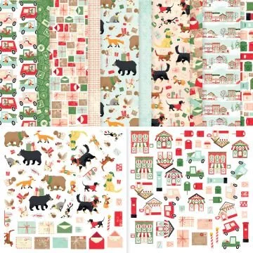 North Pole Delivery 12" x 12"  Specialty Designer Series Paper