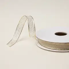Gold Striped Mesh Ribbon.webp