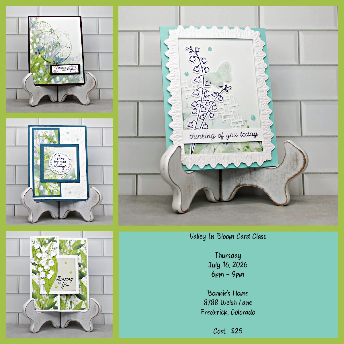 Valley In Bloom Sympathy Card Class Tutorial