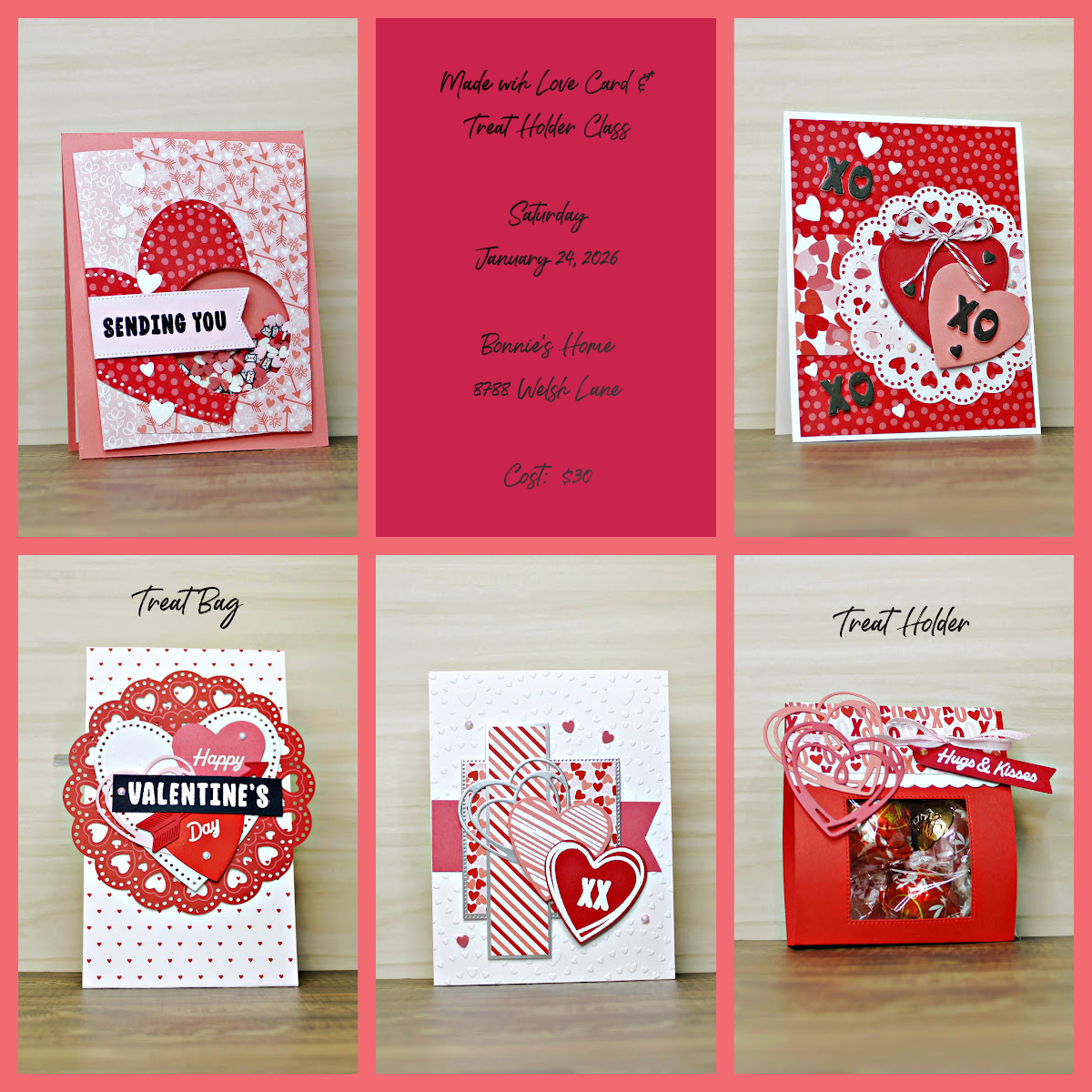 Made with Love Card & Treat Holders Class Tutorial