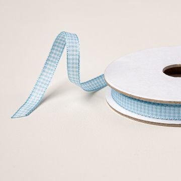 Balmy Blue 1/4" Gingham Ribbon (9 yds of 10 yds)