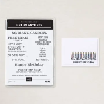 Not 29 Anymore Stamp Set