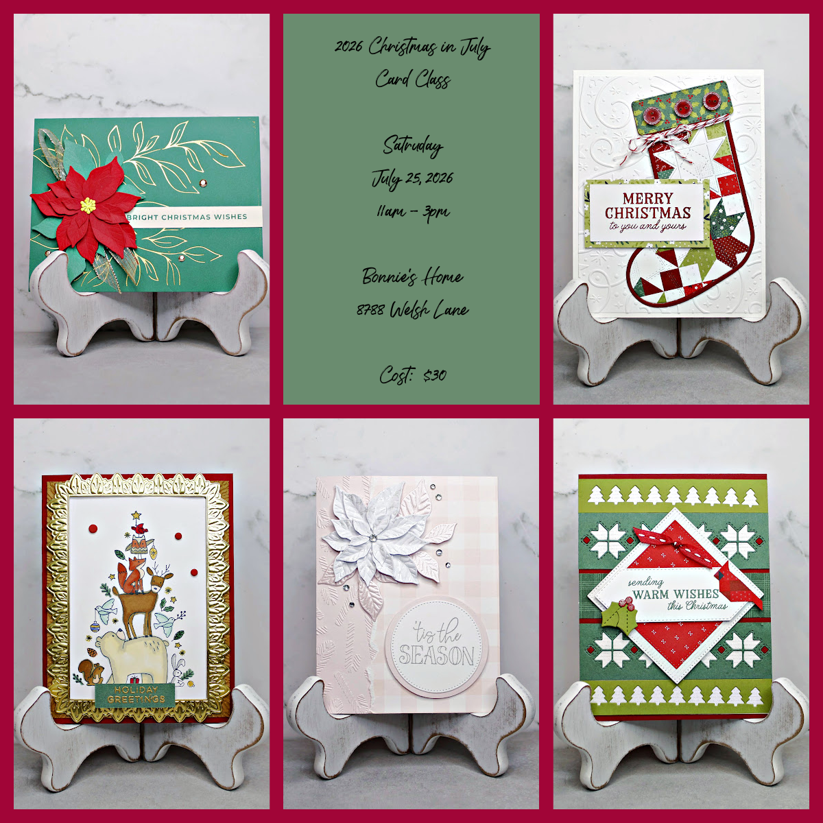 2026 Christmas in July Card Class Tutorial