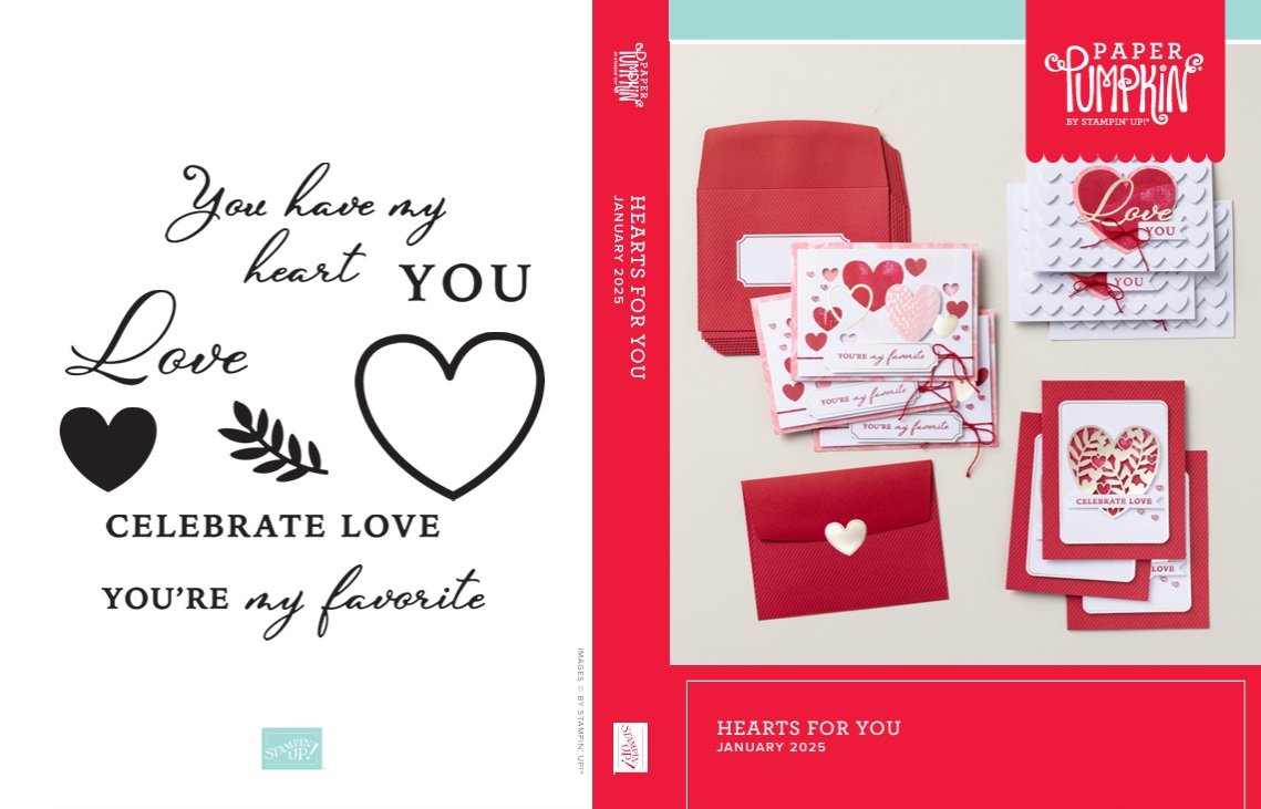 Hearts For You Photopolymer Stamp Set (Paper Pumpkin January 2025 kit)