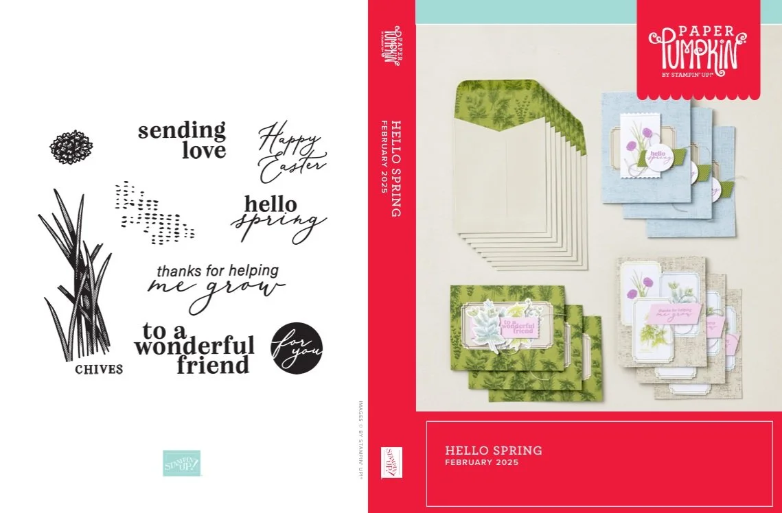 Hello Spring Photopolymer Stamp Set (Paper Pumpkin February 2025 kit)