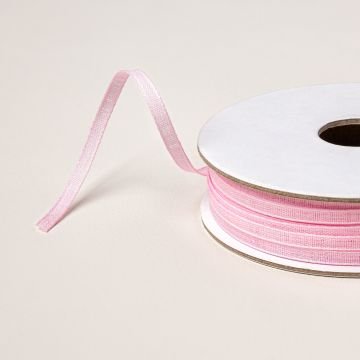 Bubble Bath 1/8" Faux Linen Ribbon (6 3/4 yds or 10 yds