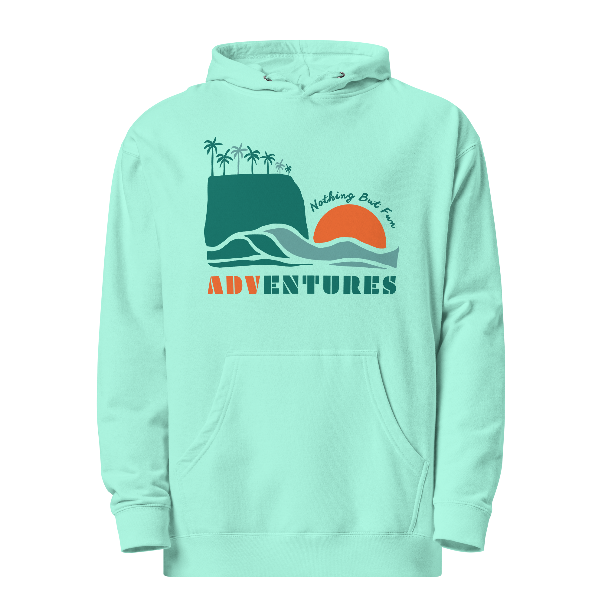 Adult Unisex Sun and Waves Midweight Hoodie