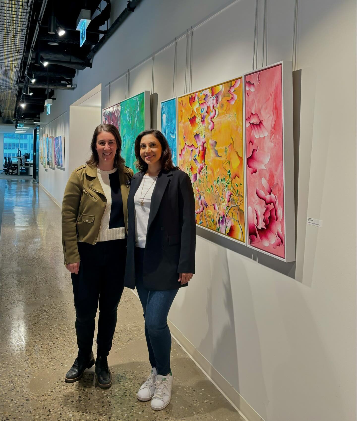 It was such a pleasure to view my solo exhibition &ldquo;In Perfect Harmony&rdquo; today with Curator and Associate Director, Elisa Coish from Demetriou Art Group! This exhibition is part of their programming for a corporate client office in Toronto.