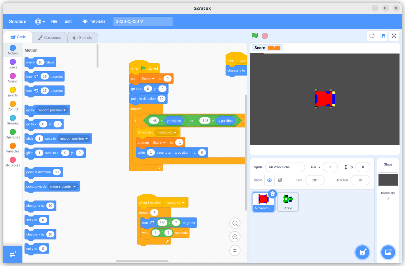 Coding a car racing game