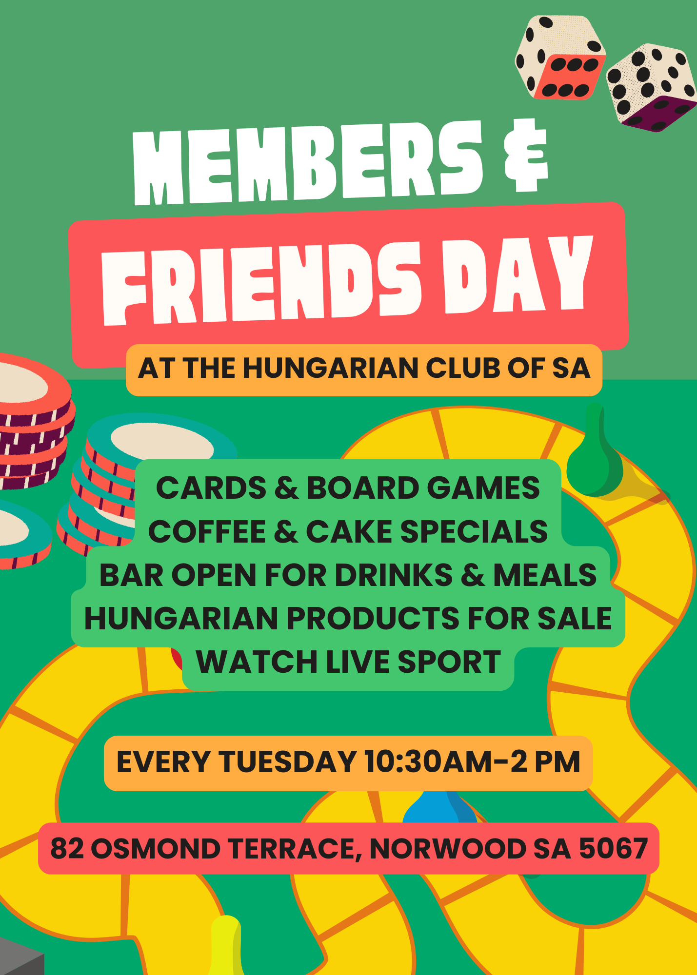 Members and Friends Day at the Hungarian Club of SA in Norwood Adelaide