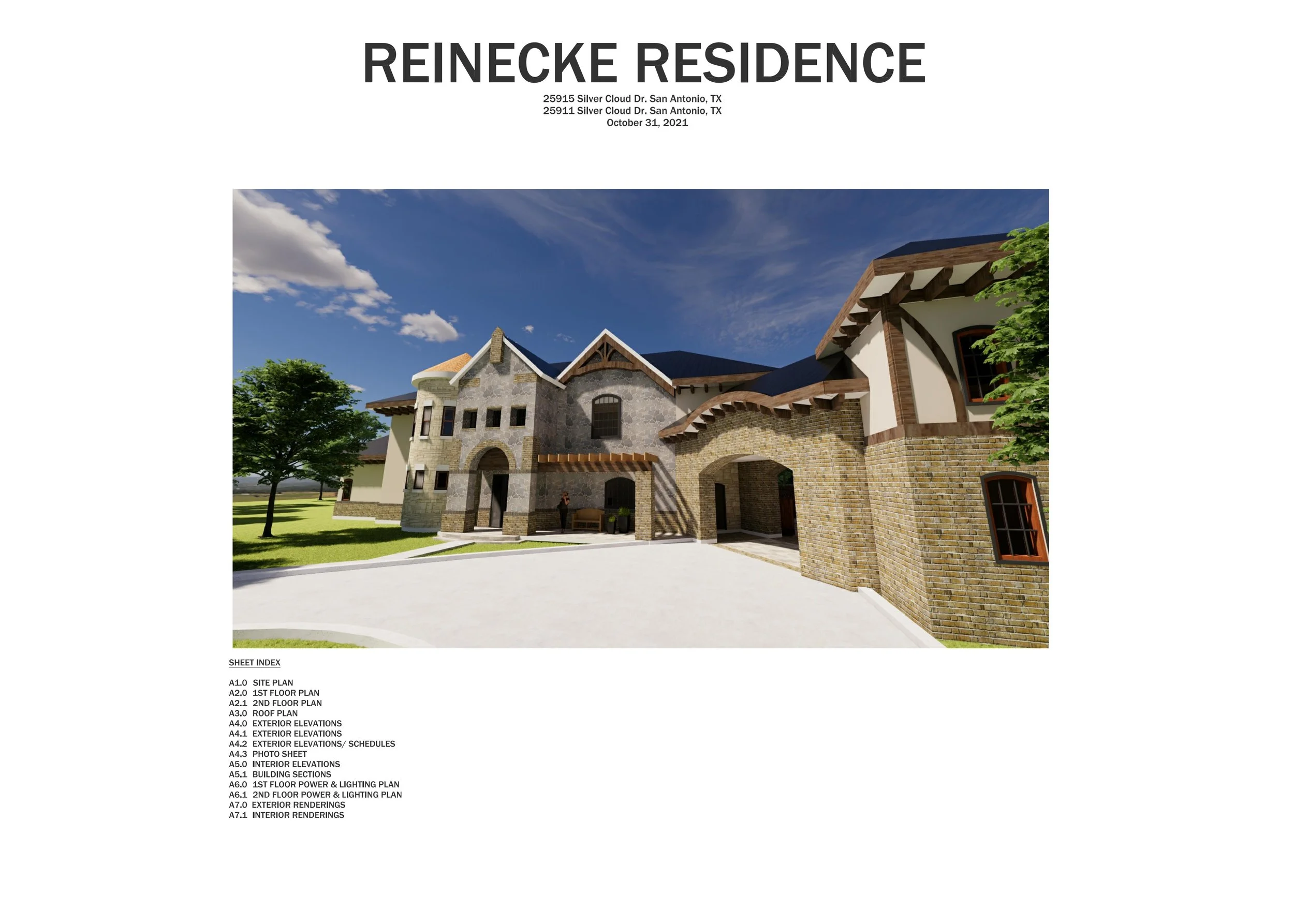 Credits: Designer-Kurt Vandewalle, Construction Documents-Patty Molina