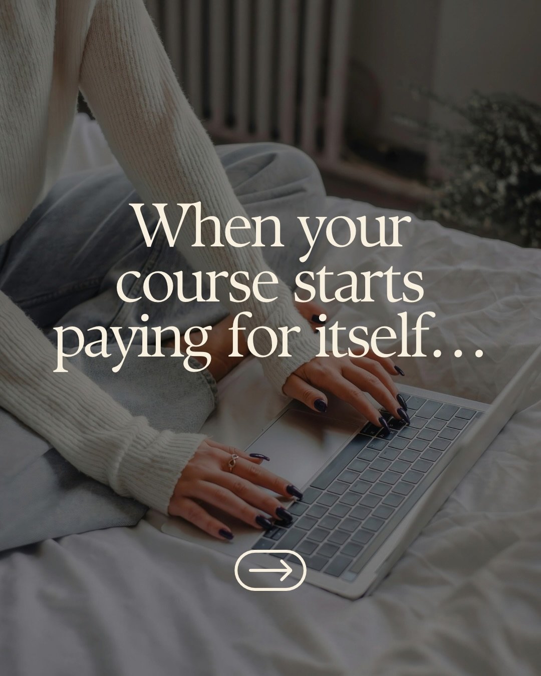 When a course starts paying for itself, something subtle but powerful happens:

- you stop bracing for monthly charges
- you stop second-guessing every sale
- you stop wondering if this was a mistake

That&rsquo;s when confidence shows up.
Not loud c
