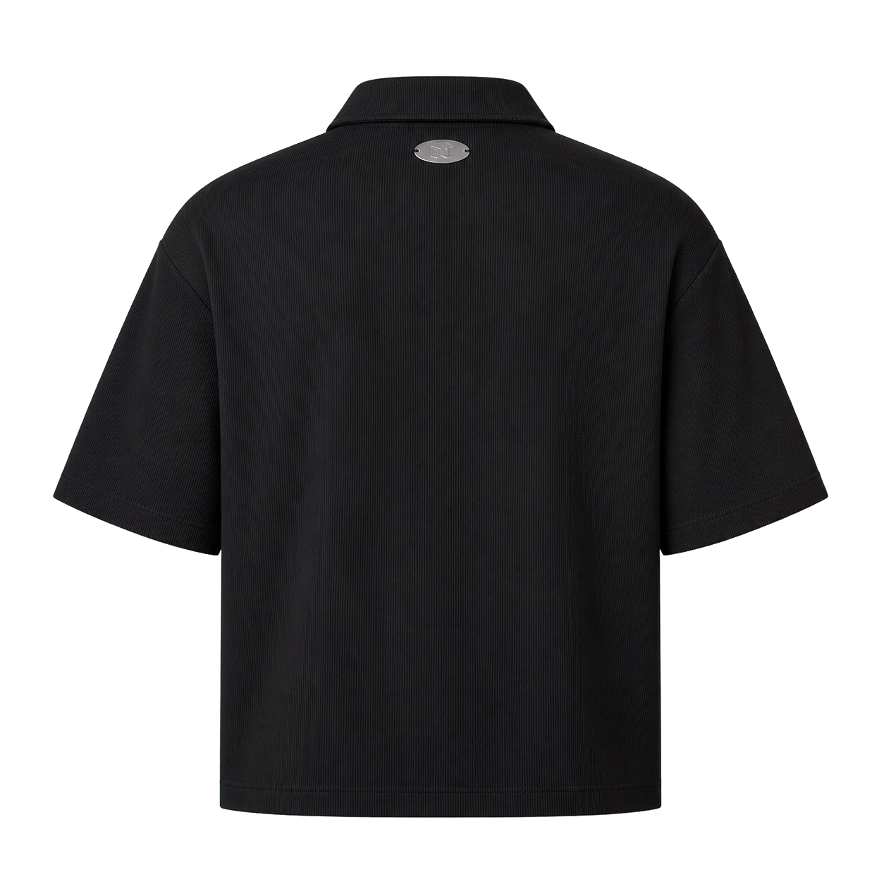 black-ribbed-polo-ghost-mannequin-back-transparent.png