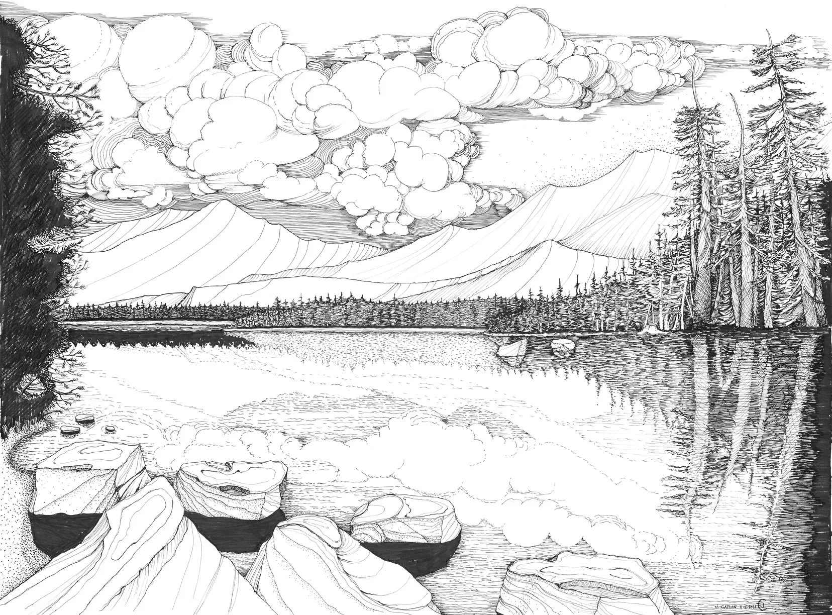 The Outlet, Wrights Lake, Eldorado National Forest, CA