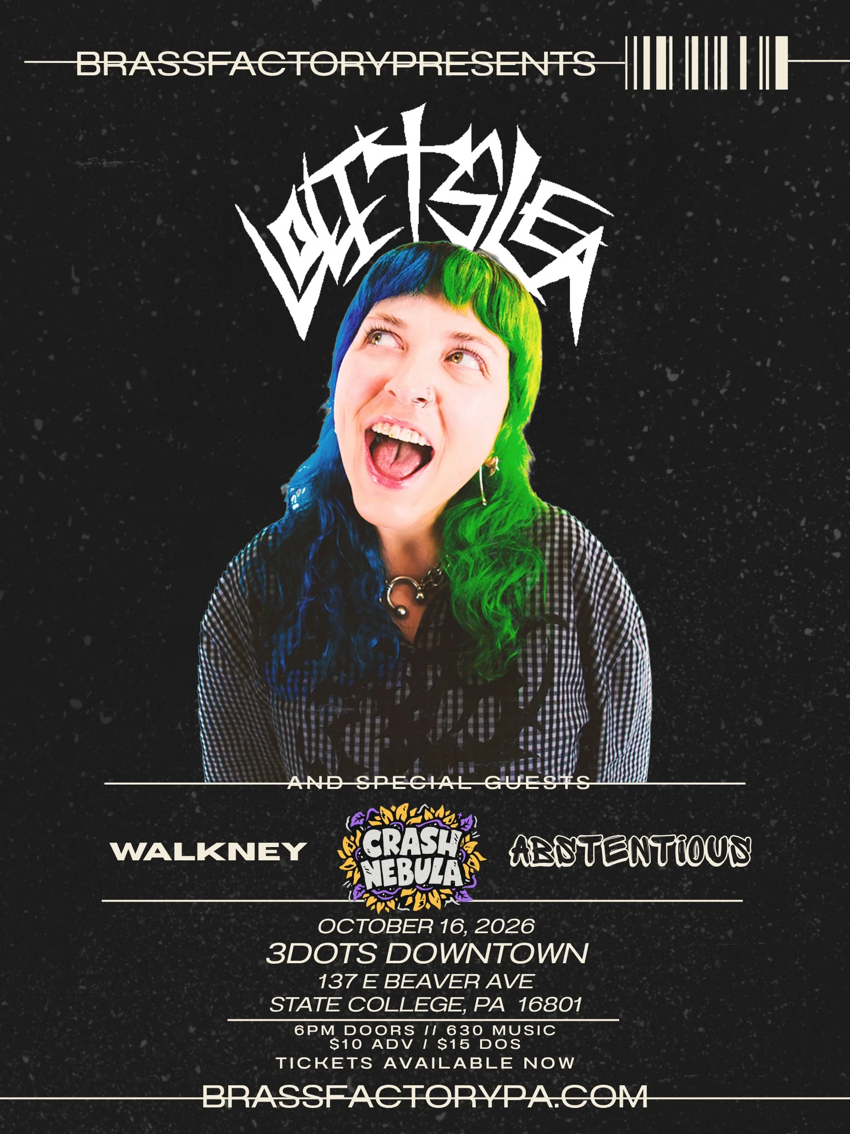 LOLITSLEA W/WALNKEY, CRASH NEBULA, AND ABSTENTIOUS