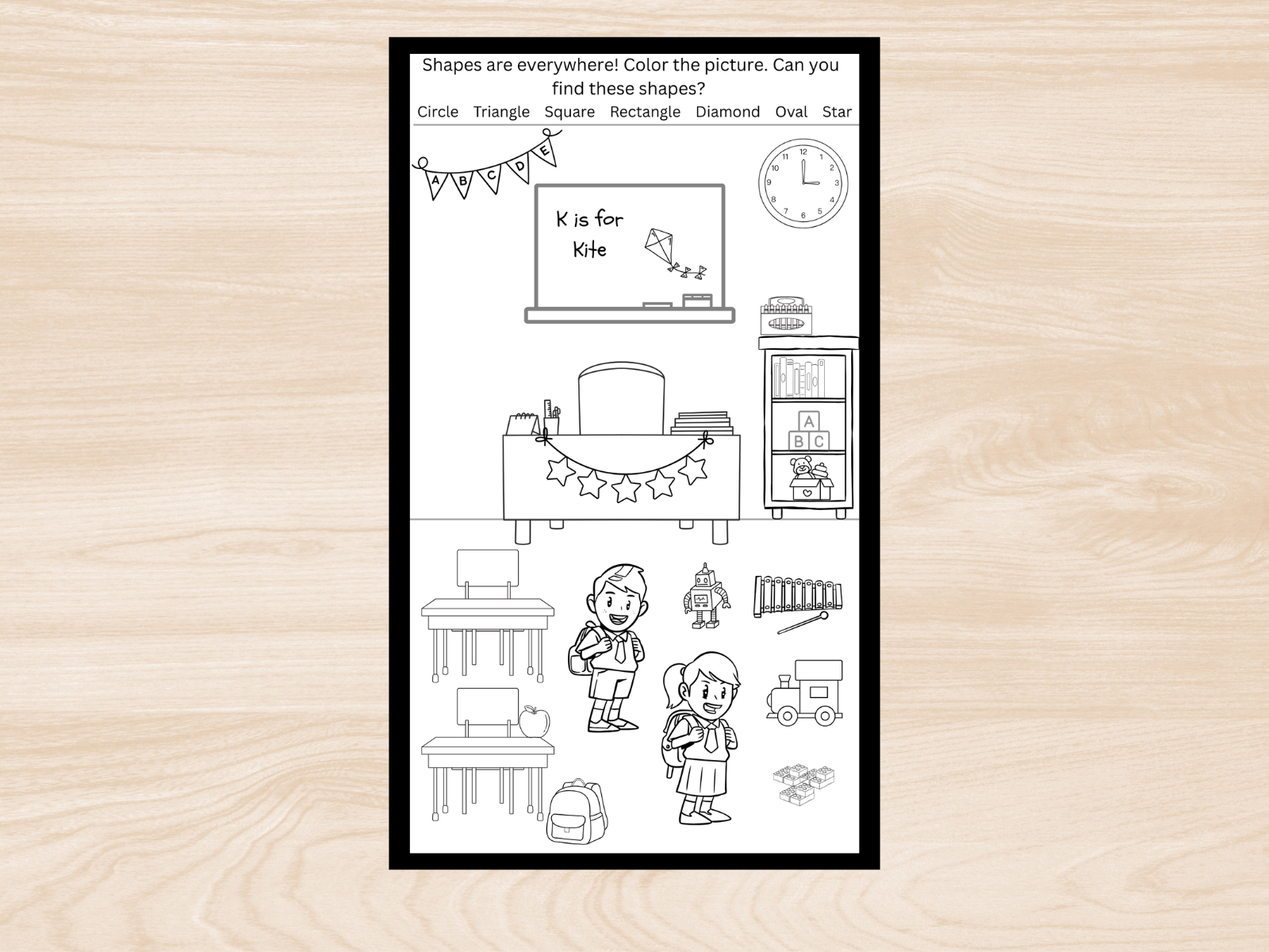 Tiddler Intro Intro to Shapes: Toddler Activity Pages — Two Tots and a Mouse