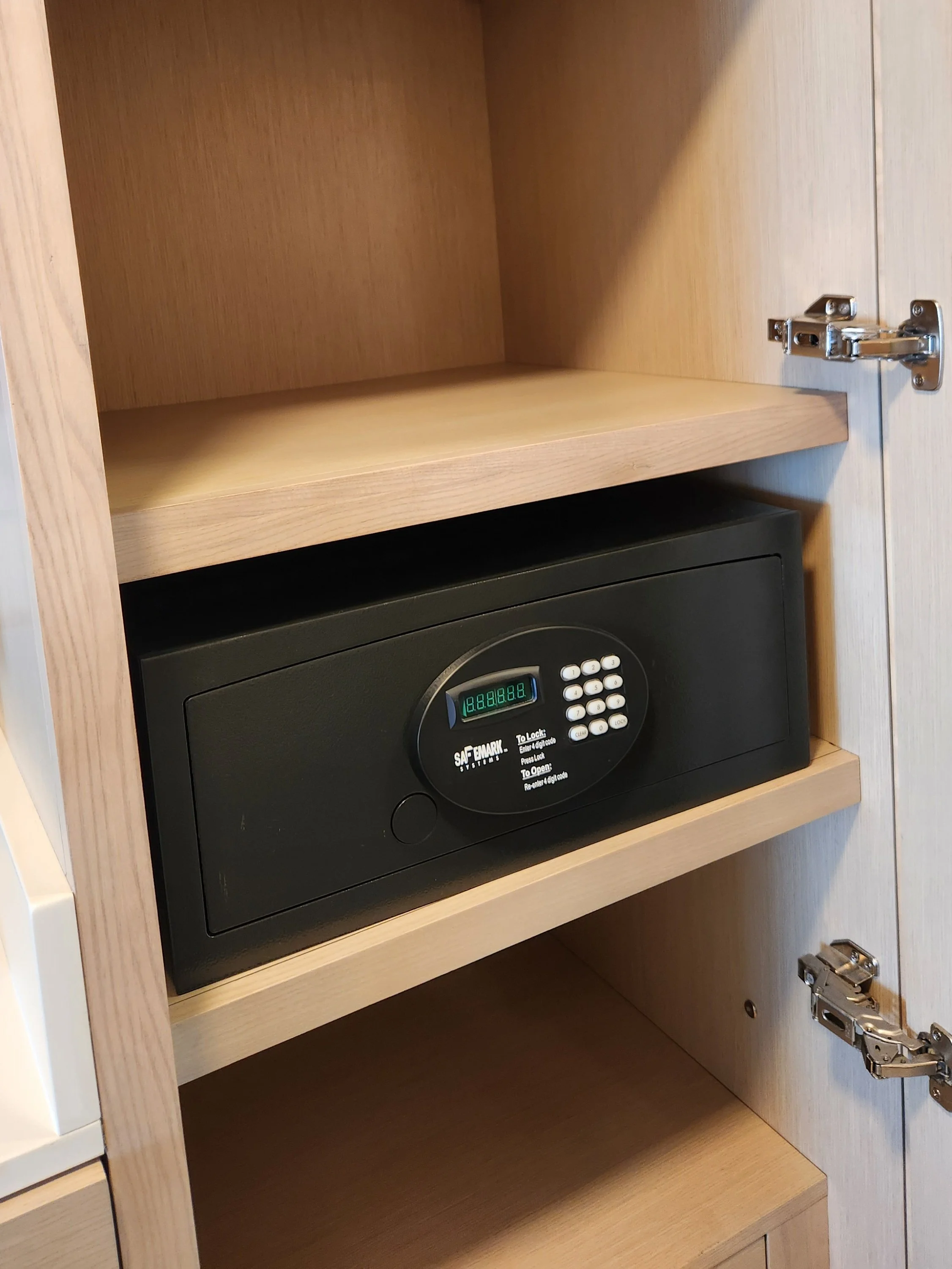 In-Room Safe and Shelves