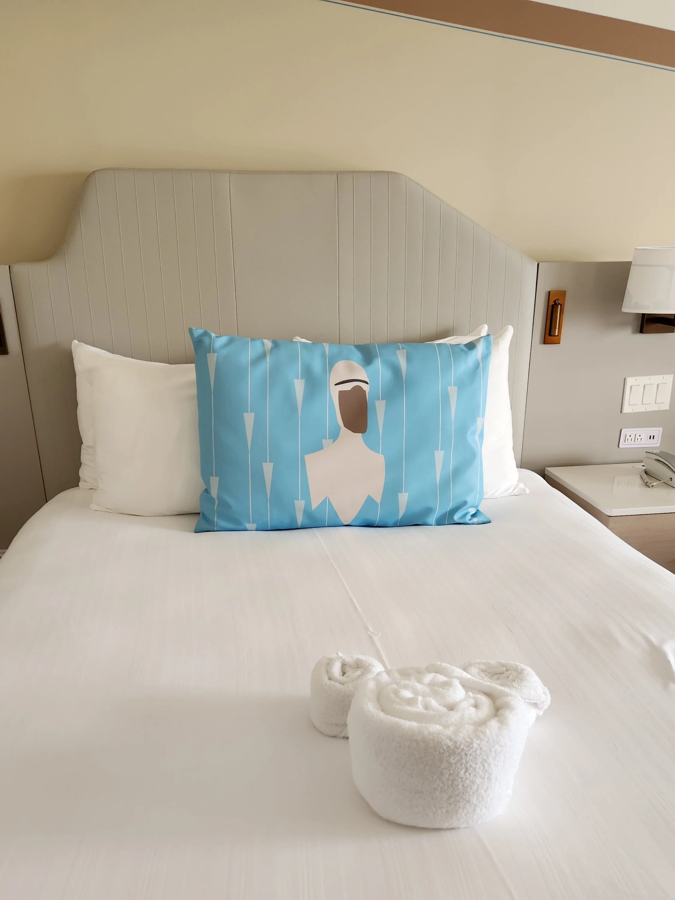 Frozone Themed Pillow Detail