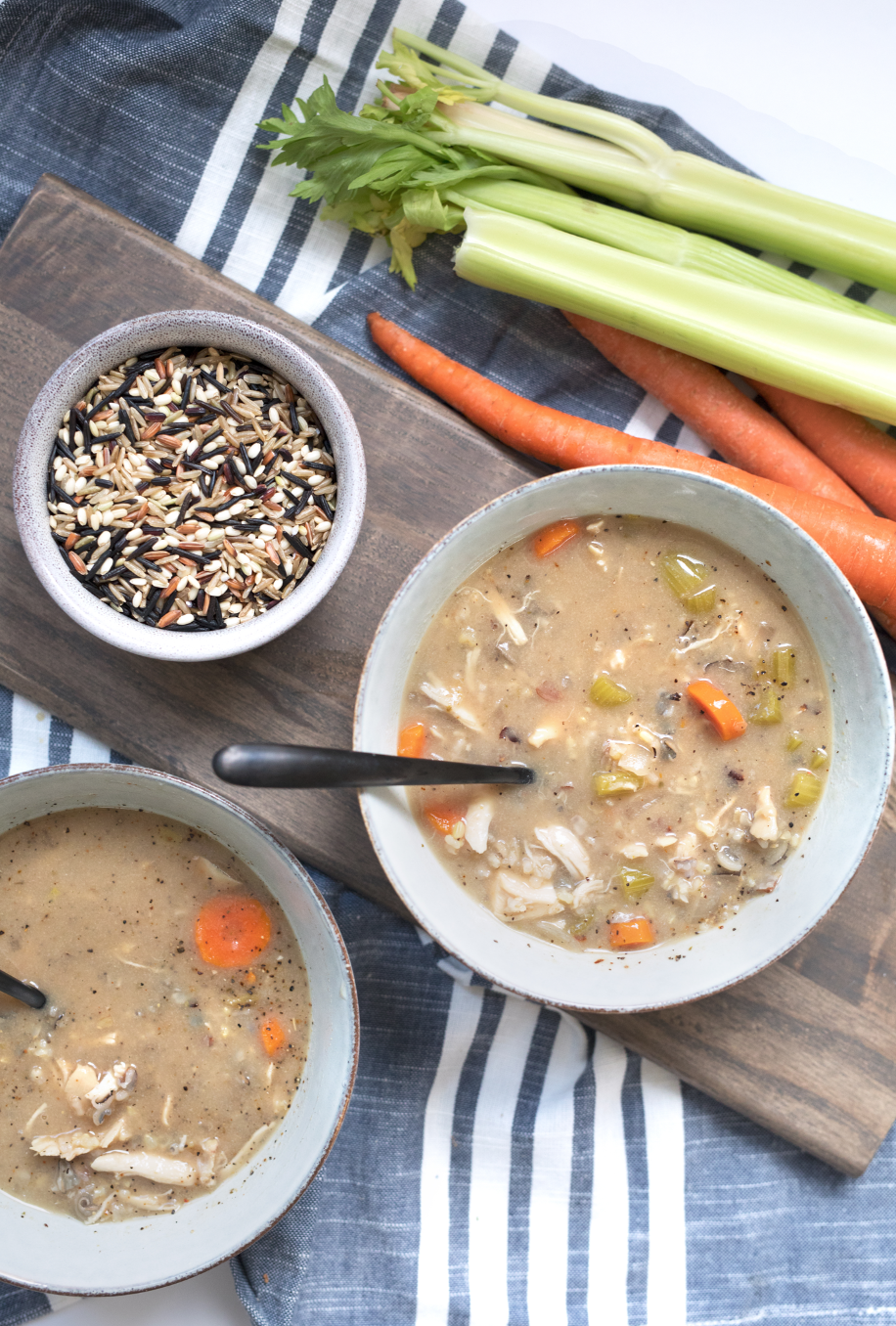 Savory Wild Rice Soup 