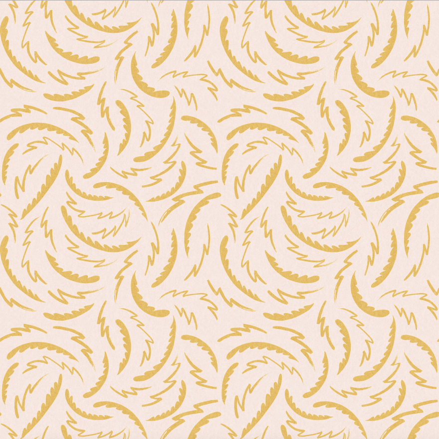 THE DANCE IN PINK & OCHRE WALLPAPER
