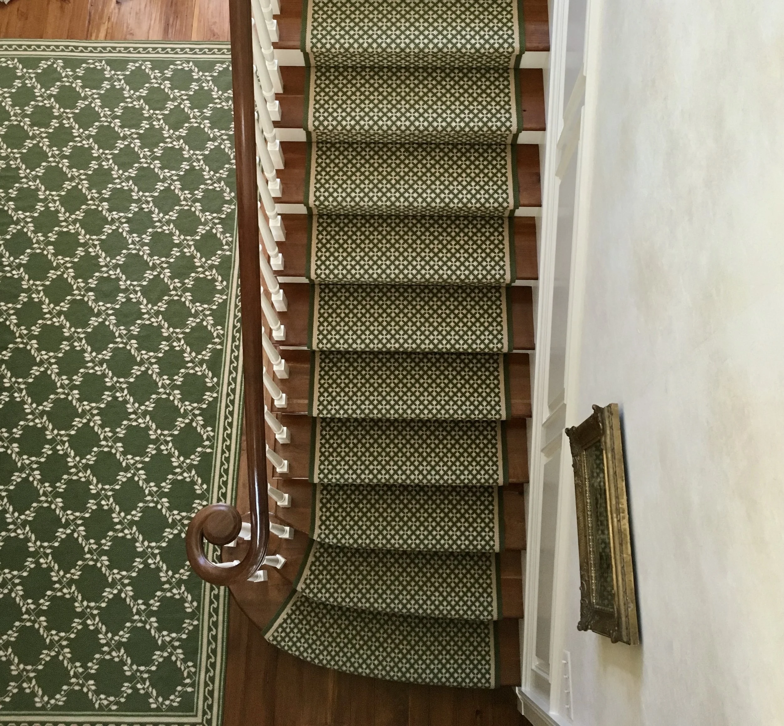 Maltese on runner, Maison Vendome on area rug.jpg