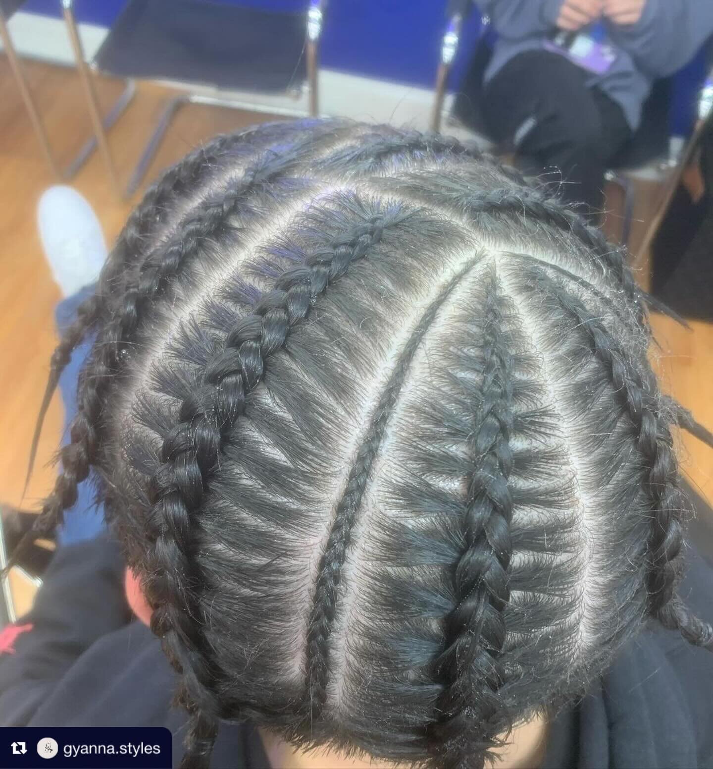 Repost from @gyanna.styles
&bull;
I love cornrows😭 i love it even more when its a freestlyle🙃 plus a fresh cut by @401antblendz &hellip; dont even get me starteddd👏🏼👏🏼 These came out soo nicee😫

Come visit me at blendz barbershop😁💈

ngl tho 