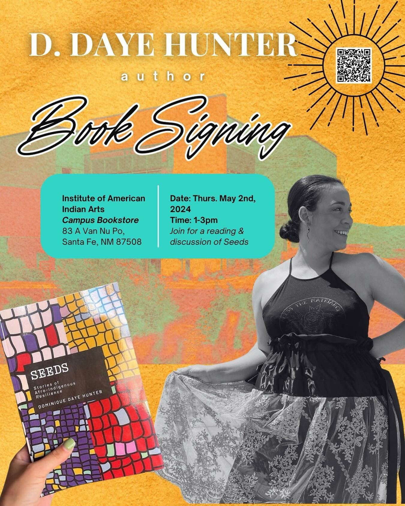 🌟✨ Thrilling Announcement: Book Signing Event Alert for #NewMexico! Spread the word! ✨🌟

🌱📚 Dive into an unforgettable afternoon as we welcome the phenomenal author, D. Daye Hunter, to our Santa Fe book signing event at the Institute of American 